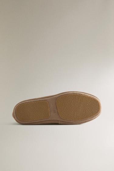 LEATHER MOCCASINS - Brown by Zara - Image 4