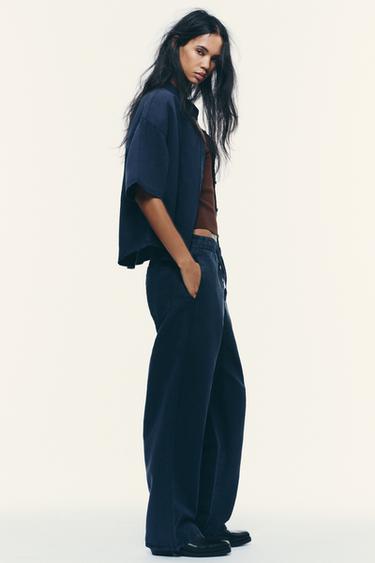 LINEN/COTTON SHIRT - Blue by Zara - Image 2