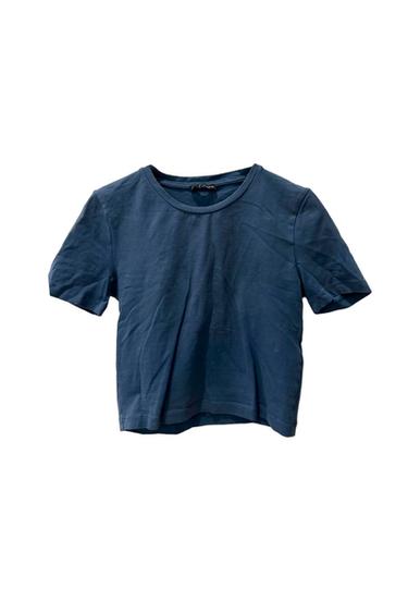 BLUE CROP TOP