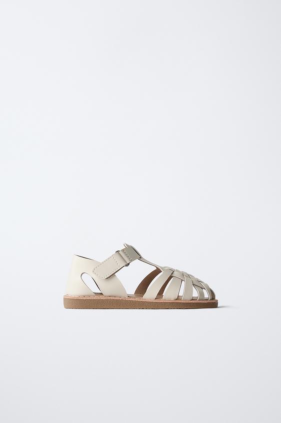 CLASSIC CAGE SANDALS - White by Zara - Image 0
