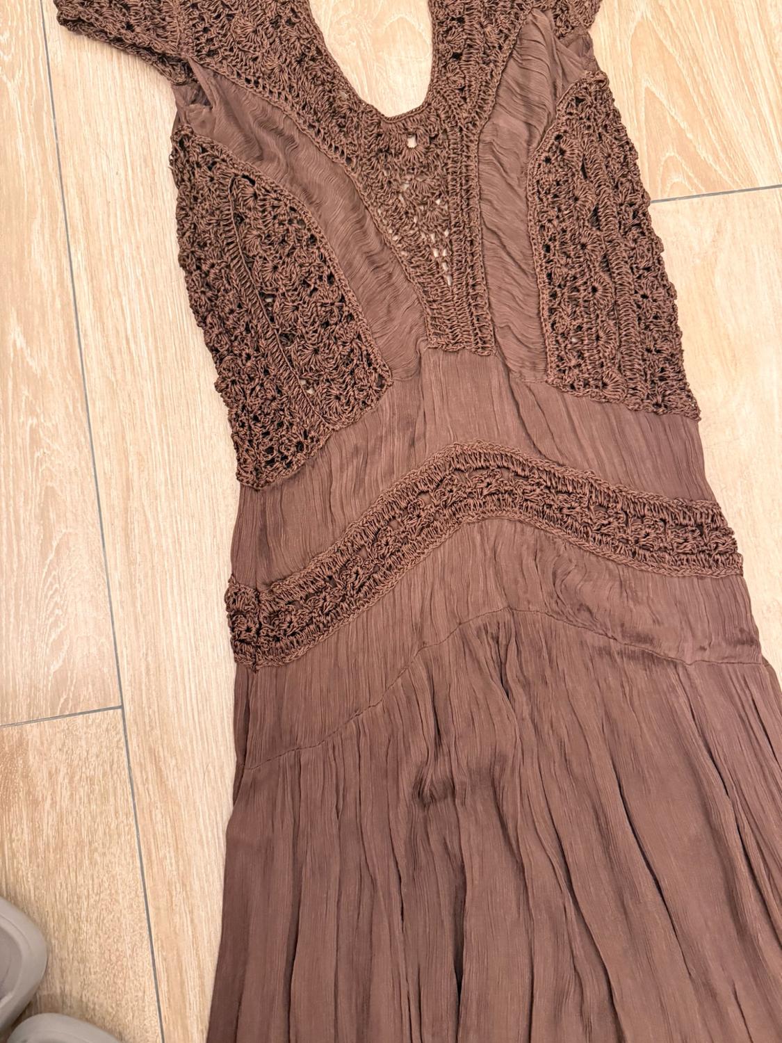 ZW COLLECTION COMBINED CROCHET DRESS - Image 3