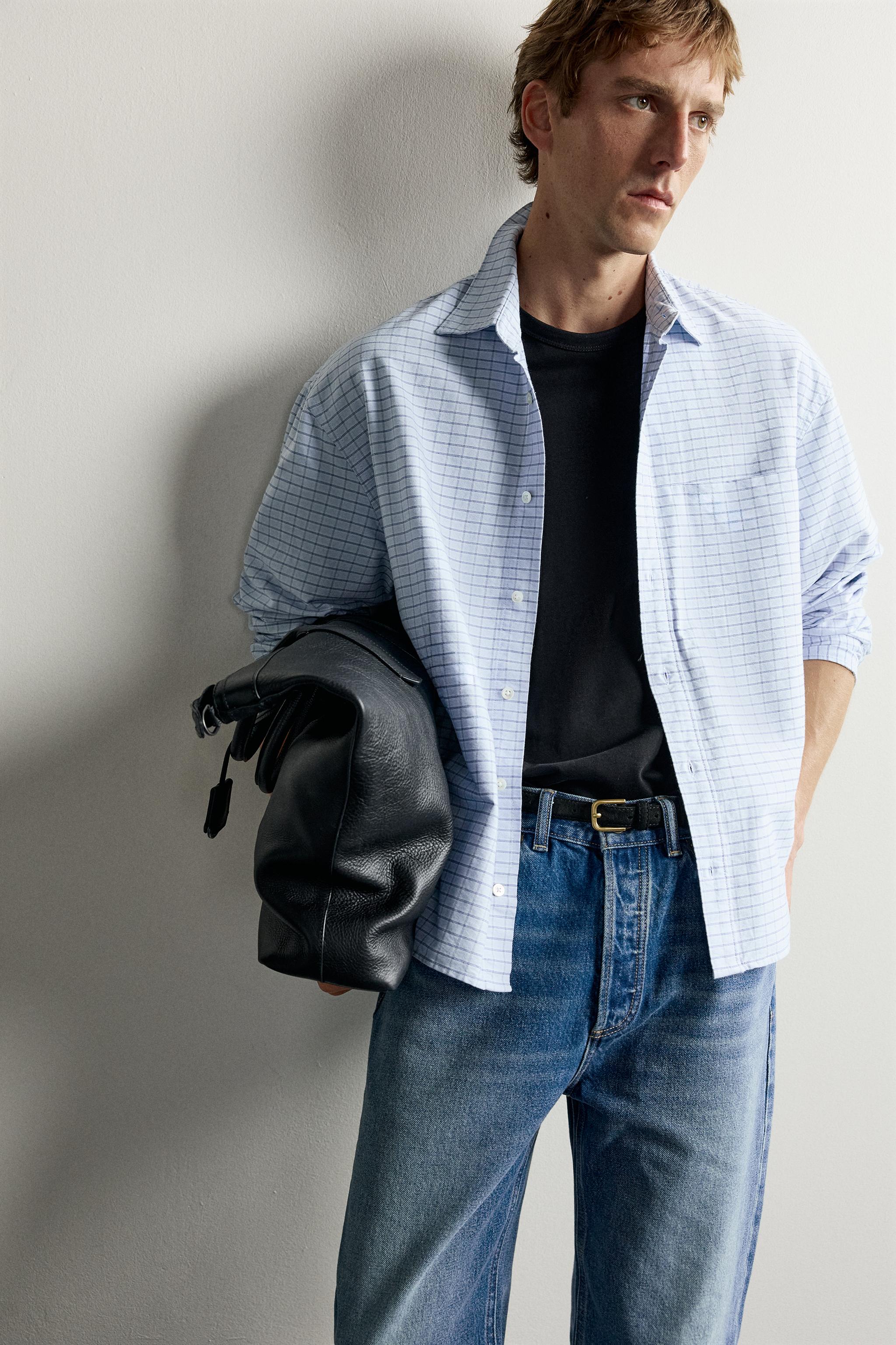 Zara RELAXED FIT OXFORD GÖMLEK görsel 6