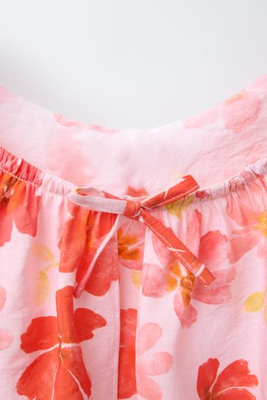 TOP IMPRIMÉ FLEURS - Rose de Zara - Image 2