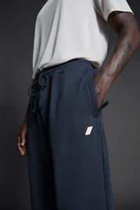 COTTON JOGGING PANTS - Navy blue