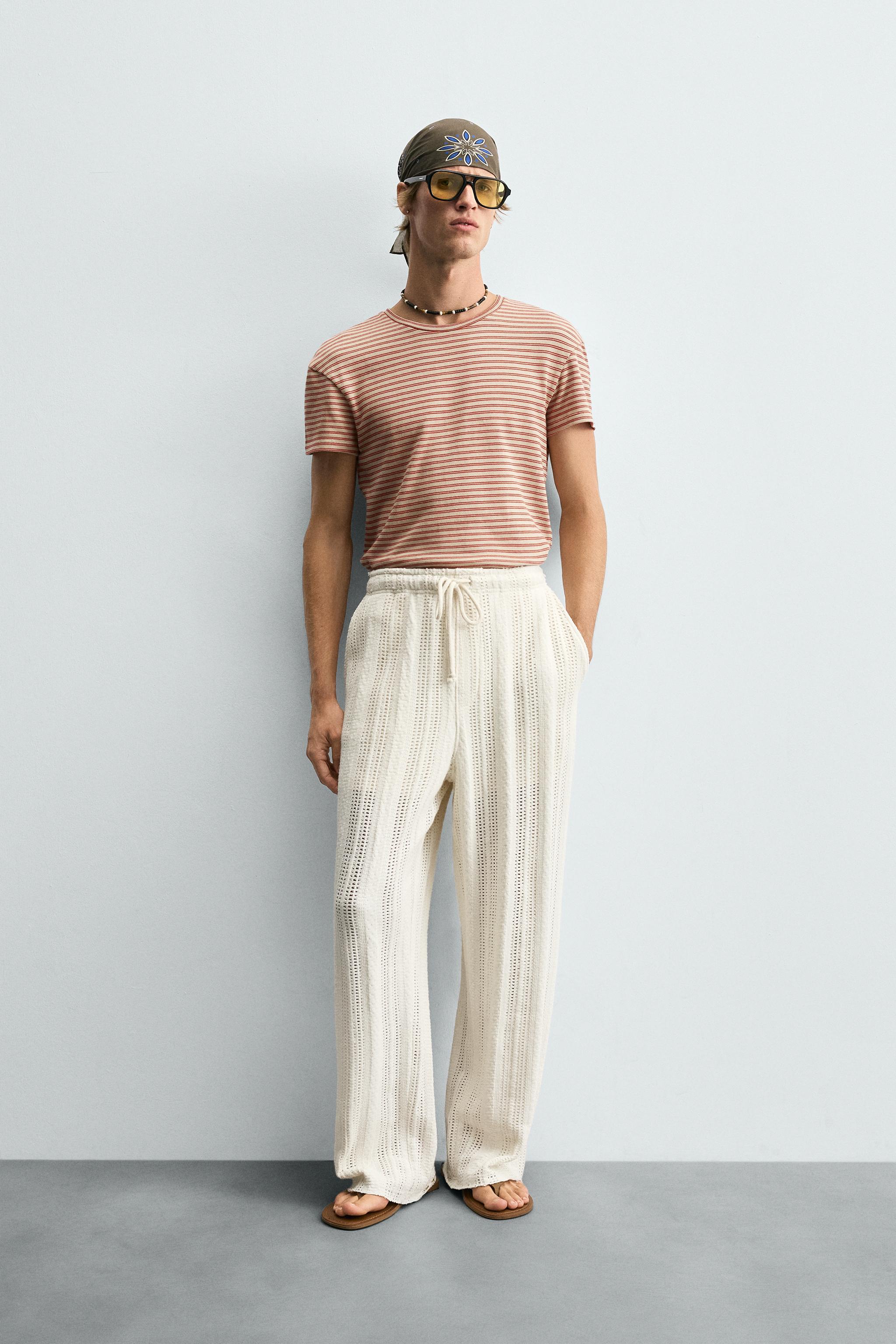 ★ドイツ発*ZARA*新作*STRIPE ジャガードTシャツ/RH★ 00531600105-e1.jpg?ts=