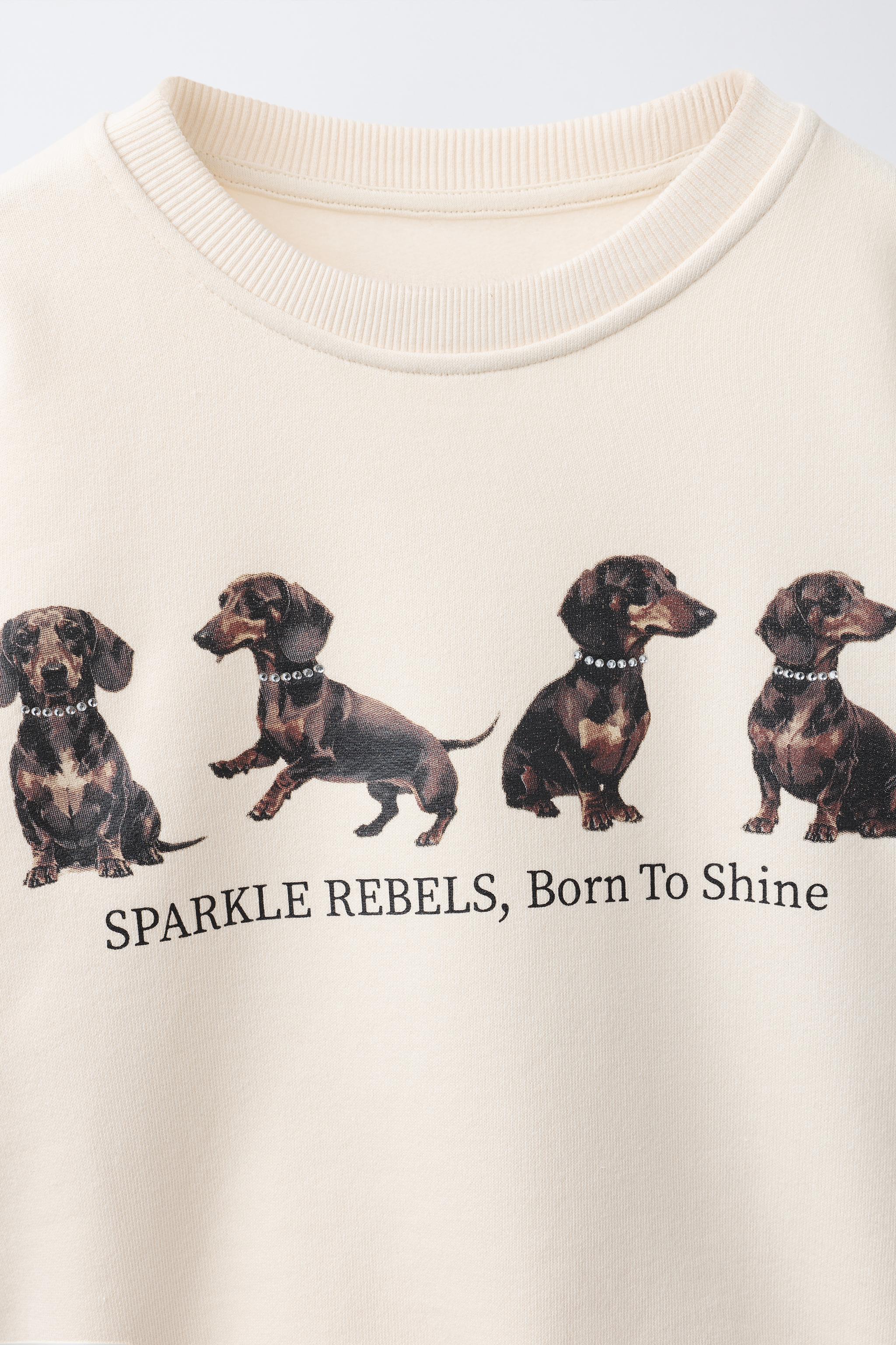 DOG PRINT SWEATSHIRT