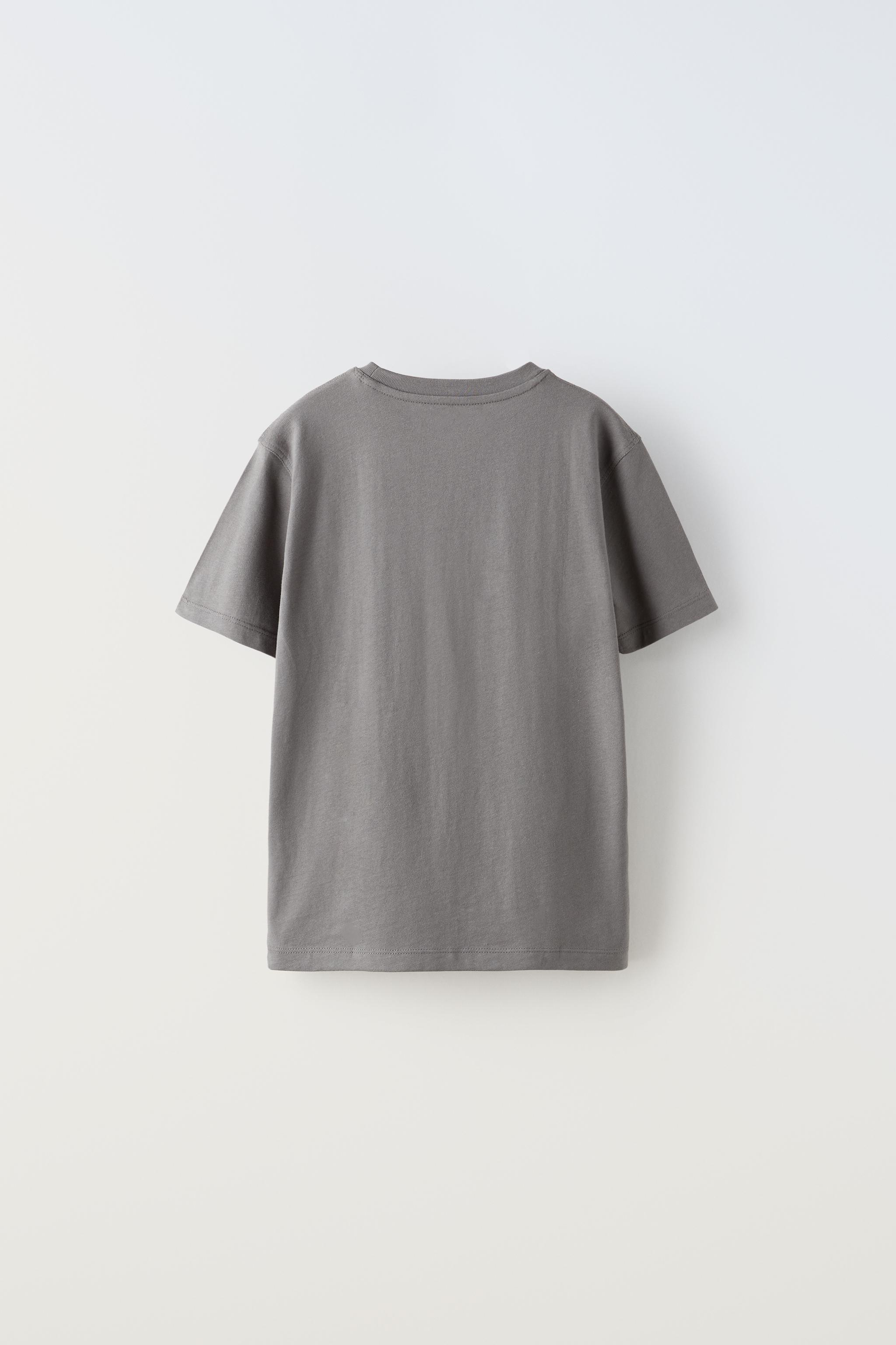 “FLIP OVER” T-SHIRT - Anthracite grey | ZARA United States