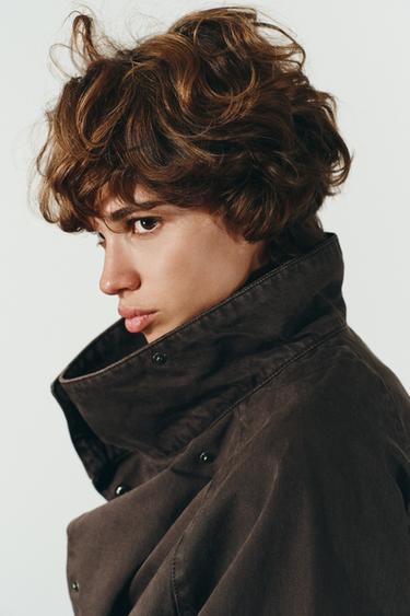 BELTED COTTON JACKET - Brown by Zara - Image 5