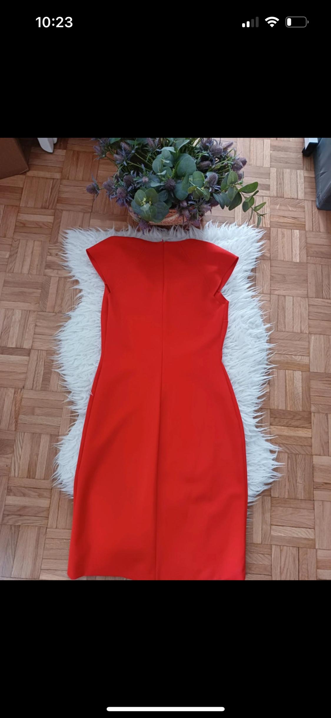 VESTIDO OFFICE ROJO ANARANJADO - Image 2