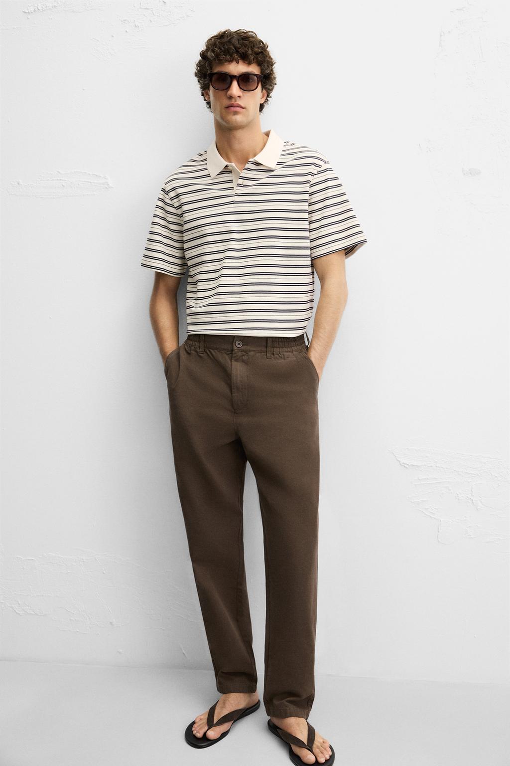 Thumbnail image for WASHED CANVAS TROUSERS