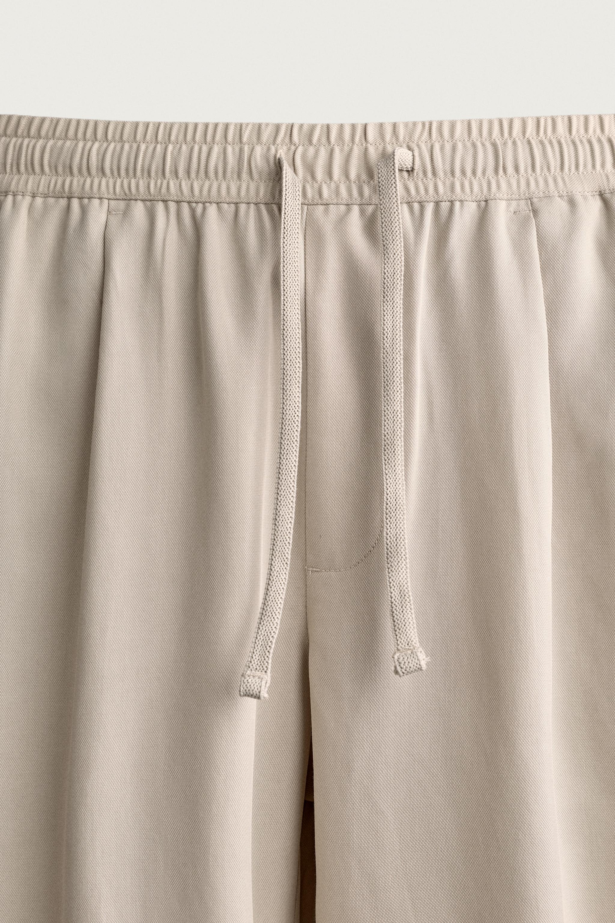 Мужские брюки Zara 100% LYOCELL RELAXED FIT PANTS — фото 7