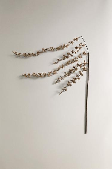 Zara SHINY CHRISTMAS BRANCH ORNAMENT - Golden