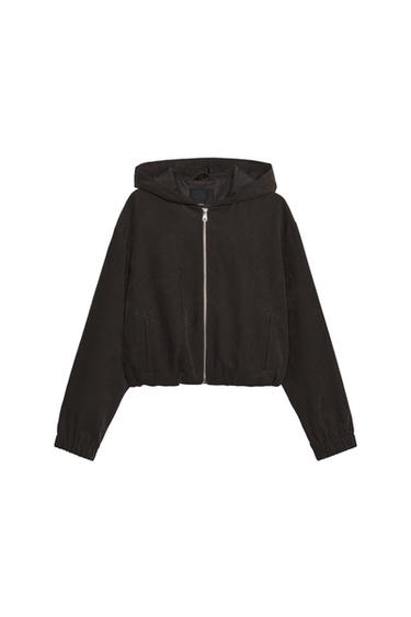 SUDADERA CAPUCHA - Marrón oscuro de Zara