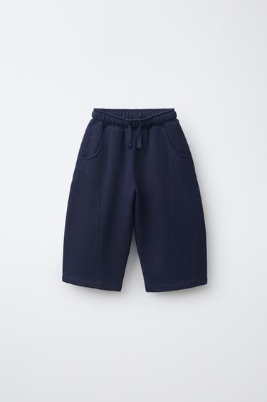 Zara 素色燈籠長褲 - 海藍色 - 圖片 0