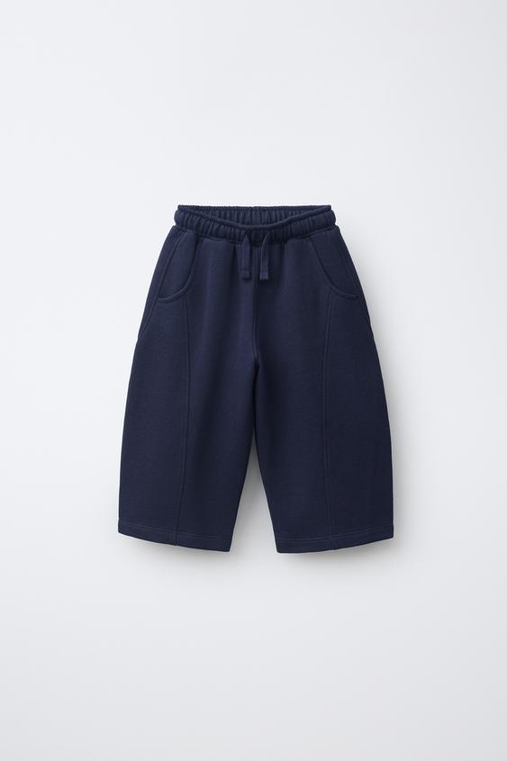 PLAIN BALLOON TROUSERS - Navy blue by Zara - Image 0