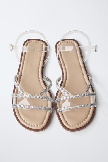 NOVELTY VINYL SANDALS - Silver by Zara - Image 4
