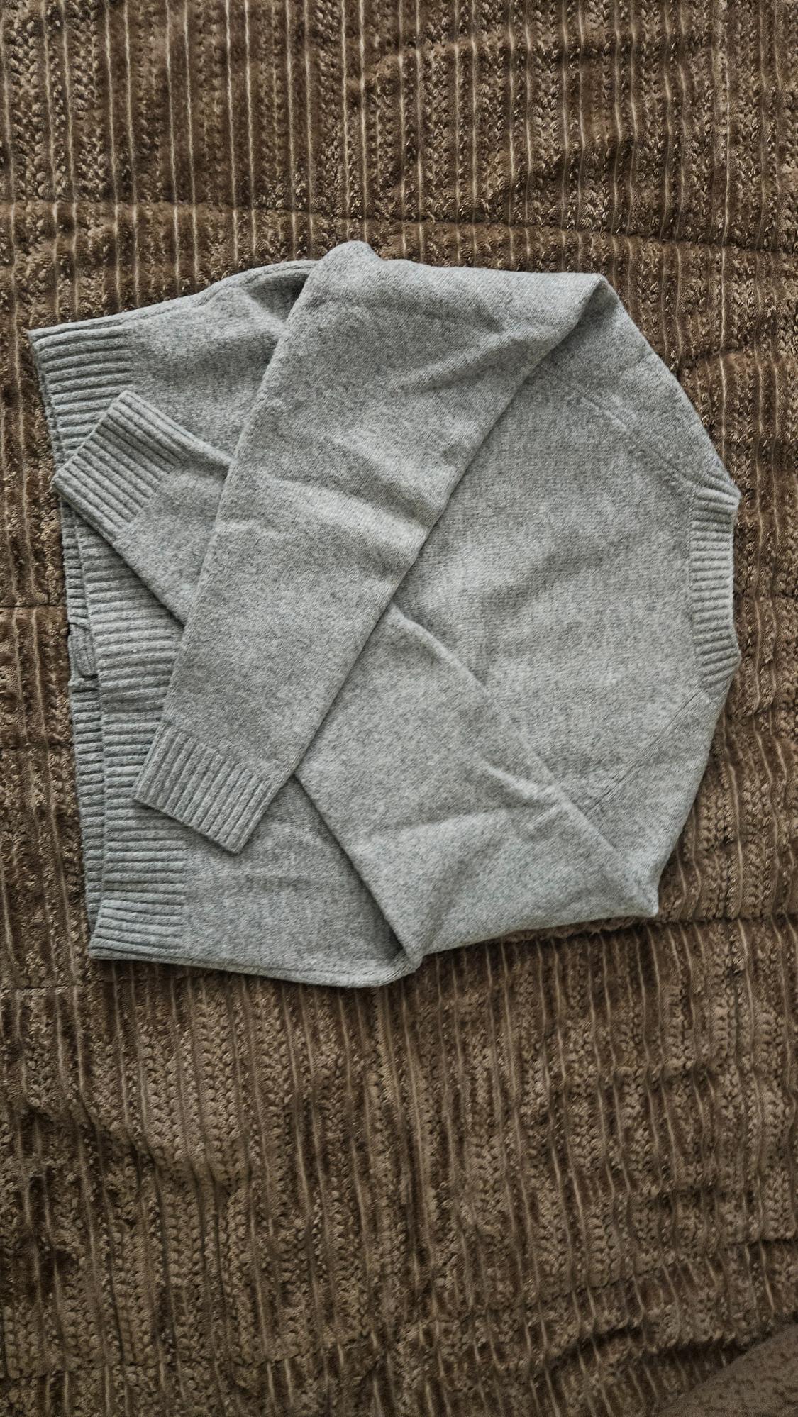 CROPPED KNIT CARDIGAN WITH RIBBED TRIMS - Image 6