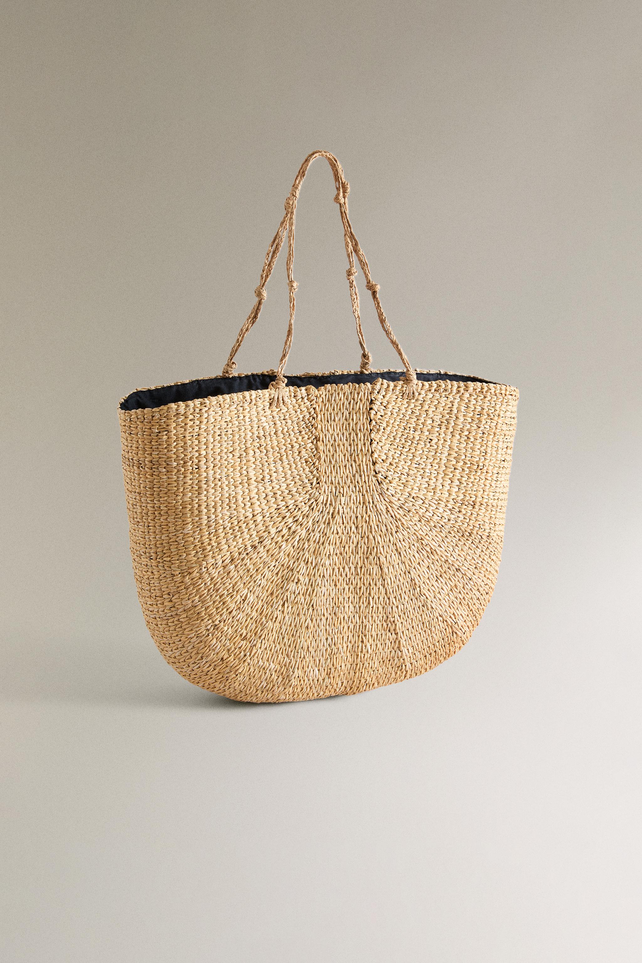 SAC CABAS TRESSÉ NŒUDS