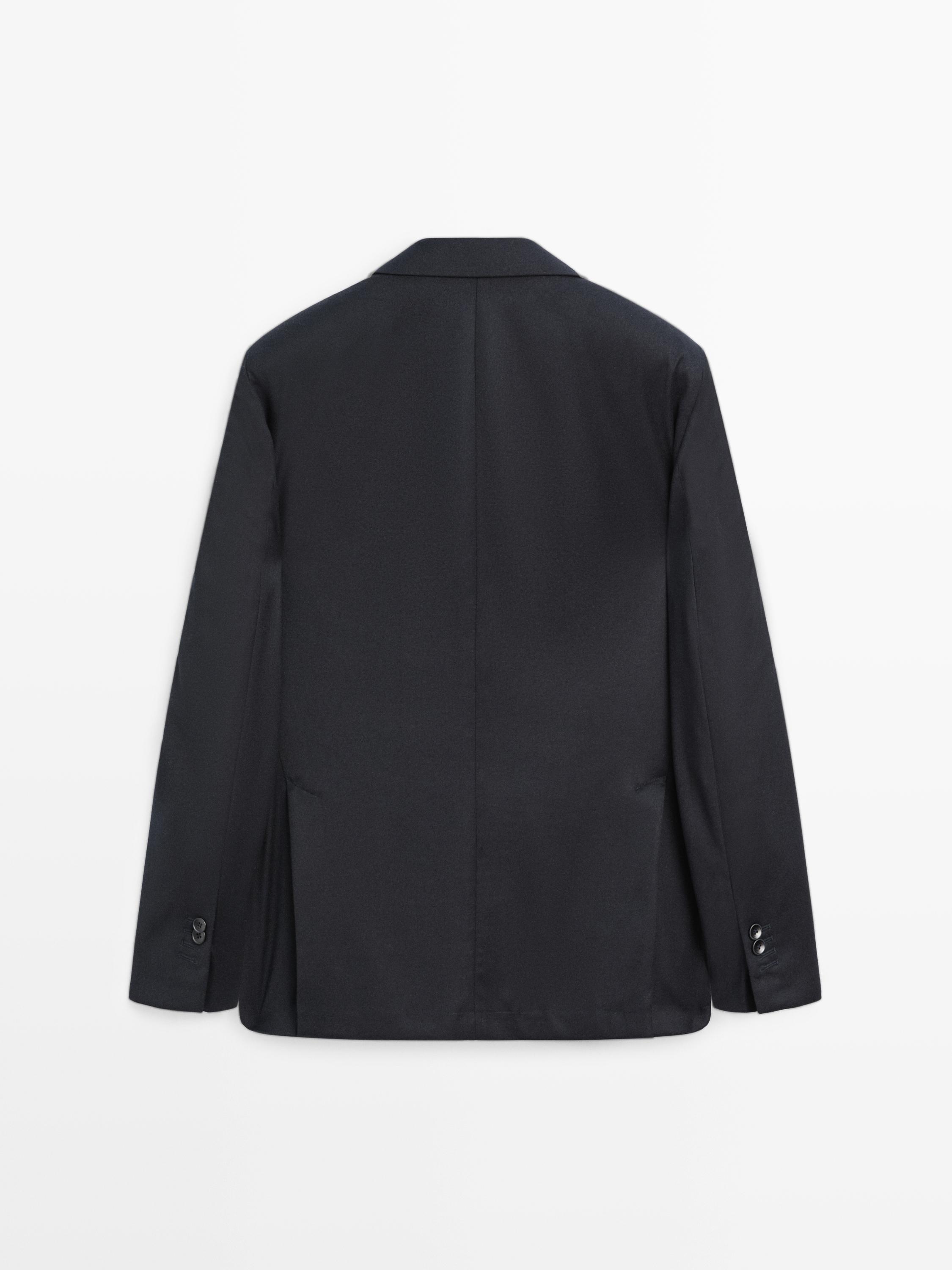 American wool blend flannel suit