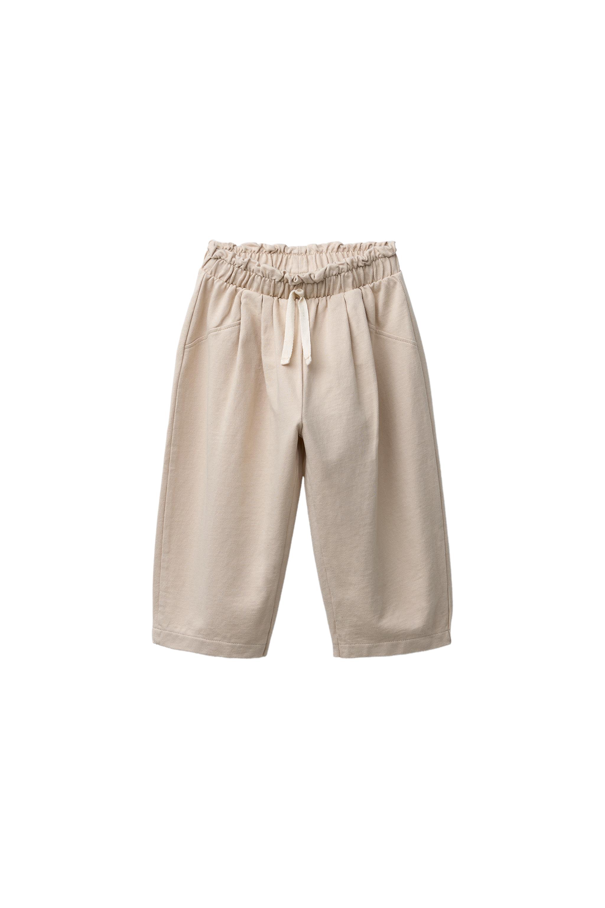 CROCHET DETAIL BAGGY PANTS - Light beige | ZARA United States