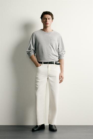 JEAN STRAIGHT FIT - Blanc cassé de Zara - Image 0