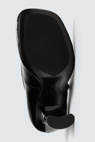 LEATHER HEELED SHOES WITH STRAP HARRY LAMBERT FOR ZARA x DISNEY - Black by Zara - Image 5