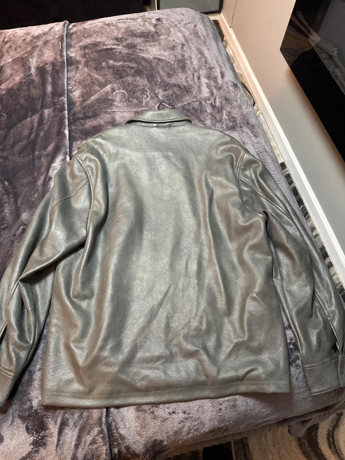 FAUX LEATHER OVERSHIRT - Image 2