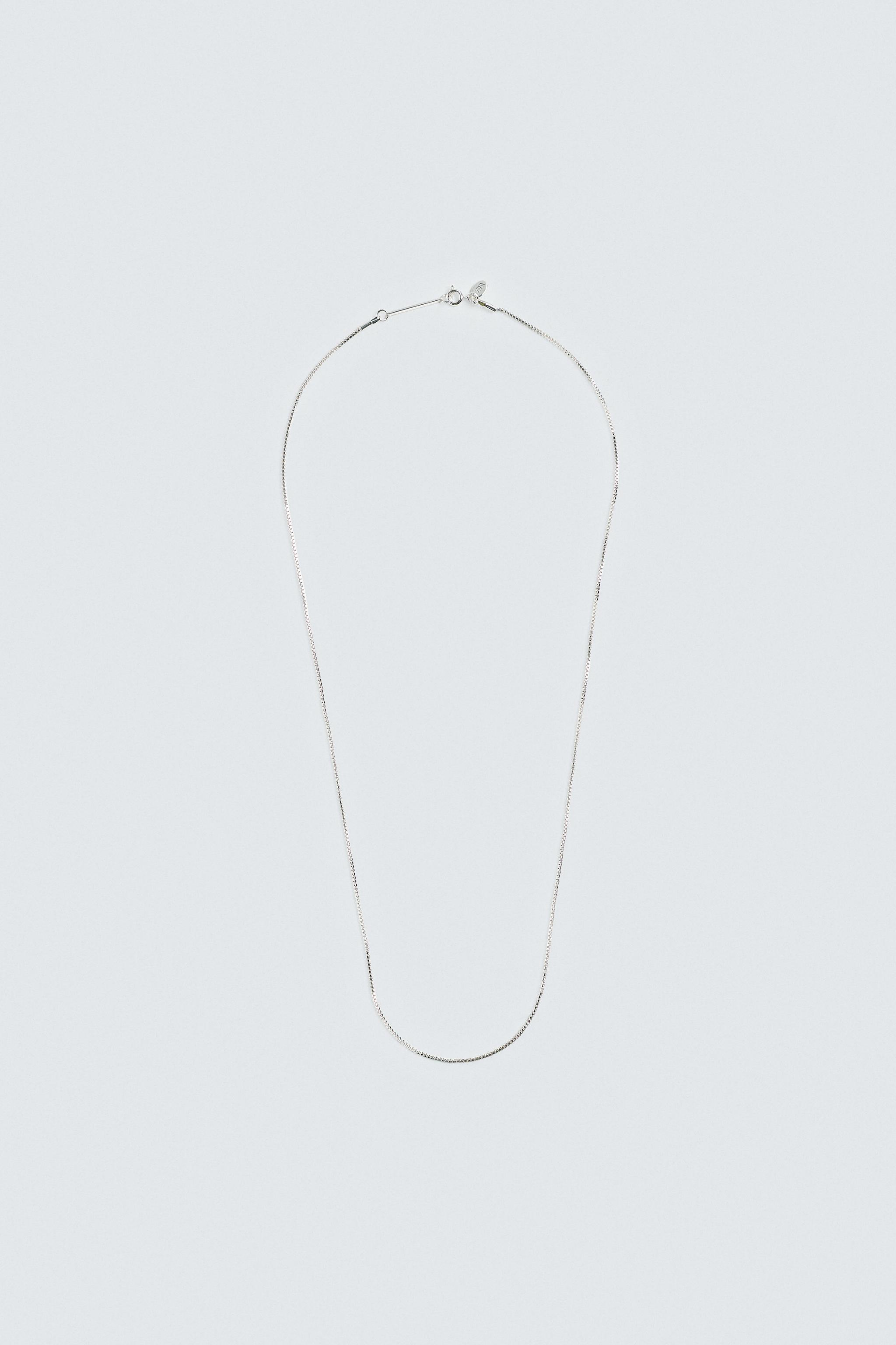 【ZARA】リンクネックレス シルバー | 1012/322/808 LINK NECKLACE - Silver | ZARA Canada
