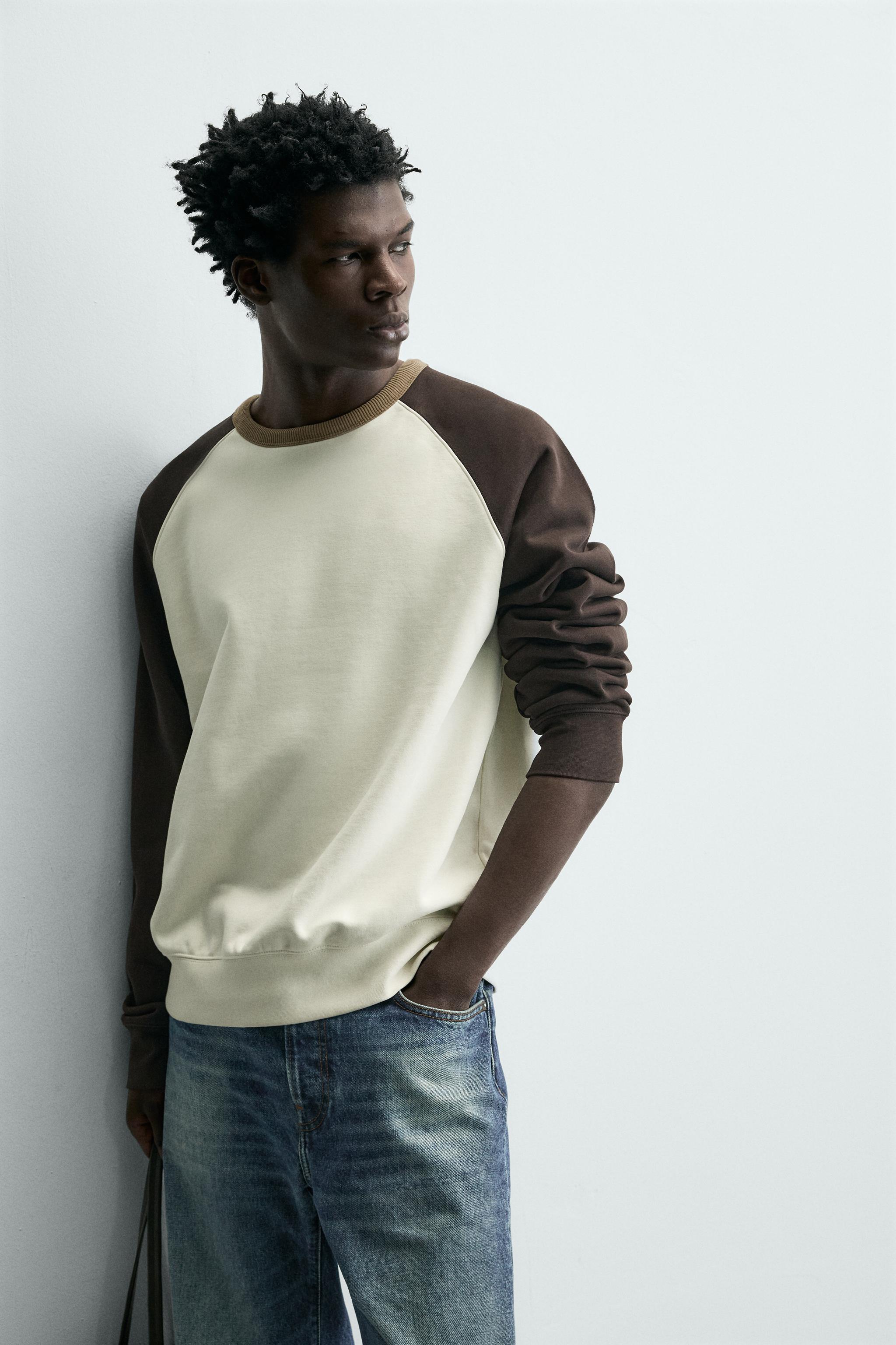 SWEAT COL ROND COLOR BLOCK