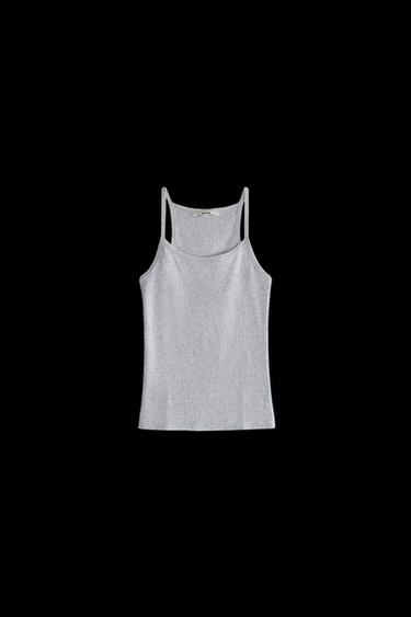 GERIPPTES TOP - Grau von Zara - Bild 0