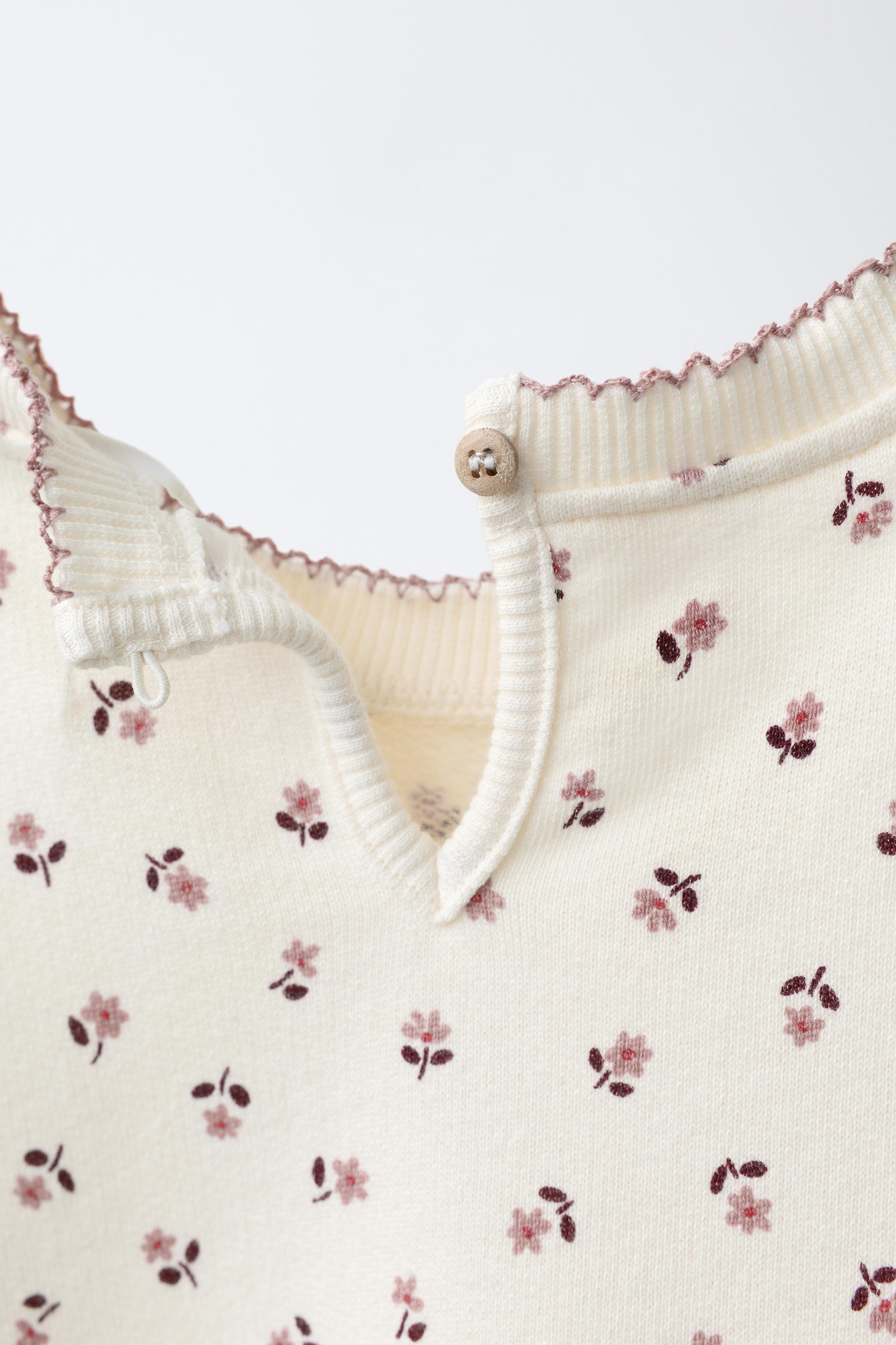FLORAL PRINT SWEATSHIRT