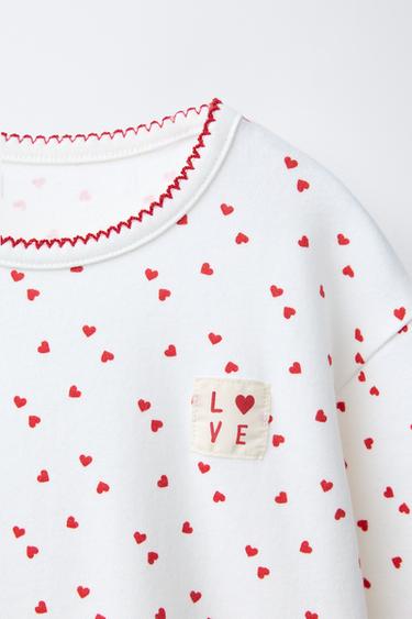 1 1/2-6 YEARS/ HEART PYJAMAS - Ecru by Zara - Image 5