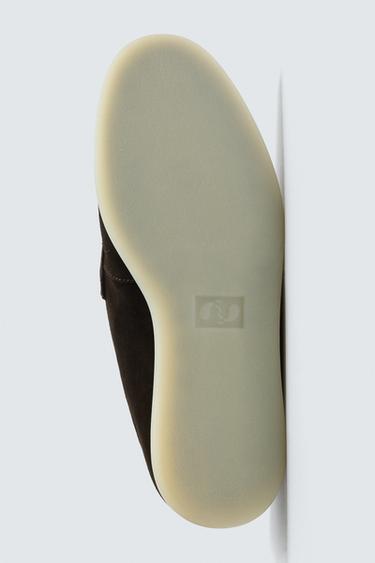 MOCASSINS CASUALS EN CUIR - Marron de Zara - Image 3