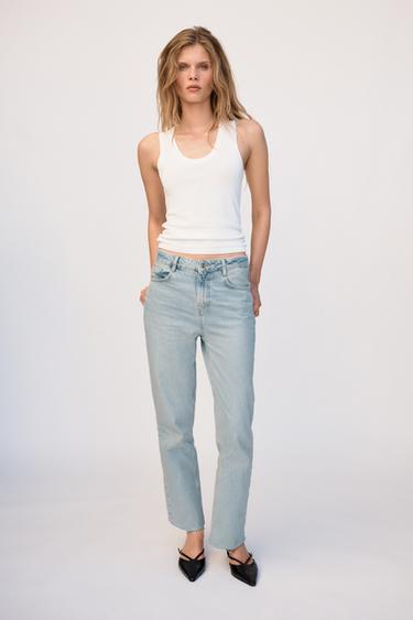 JEANS Z1975 RETOS DE CINTURA SUBIDA - Azul-claro da Zara
