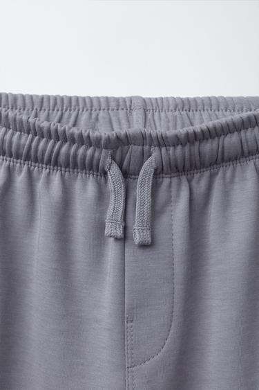 SLOGAN INTERLOCK T-SHIRT AND BERMUDA SHORTS SET - Mauve by Zara - Image 6