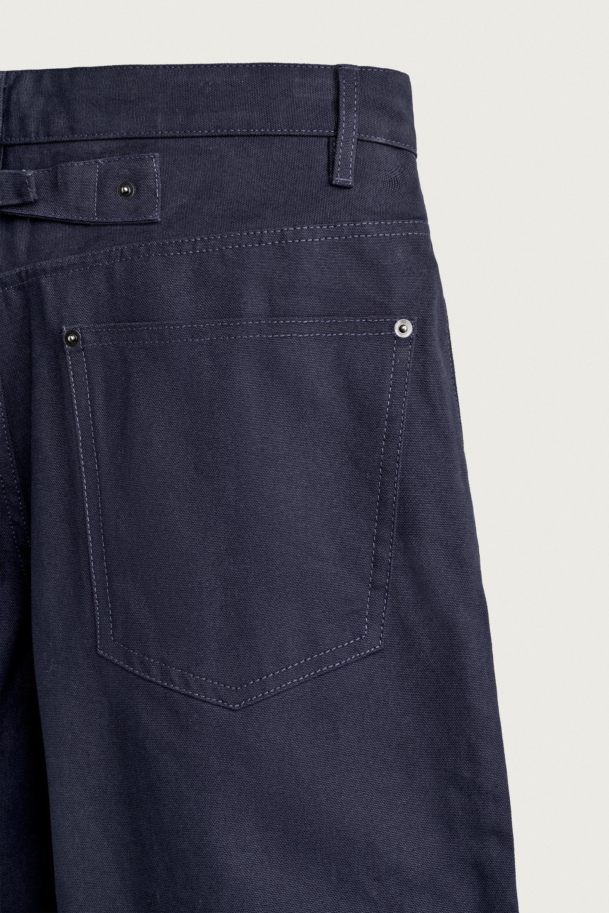 RELAXED FIT PANTS WITH TAB