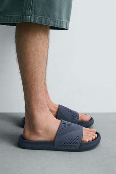 Zara BATHROOM SANDALS - Blue - Image 0