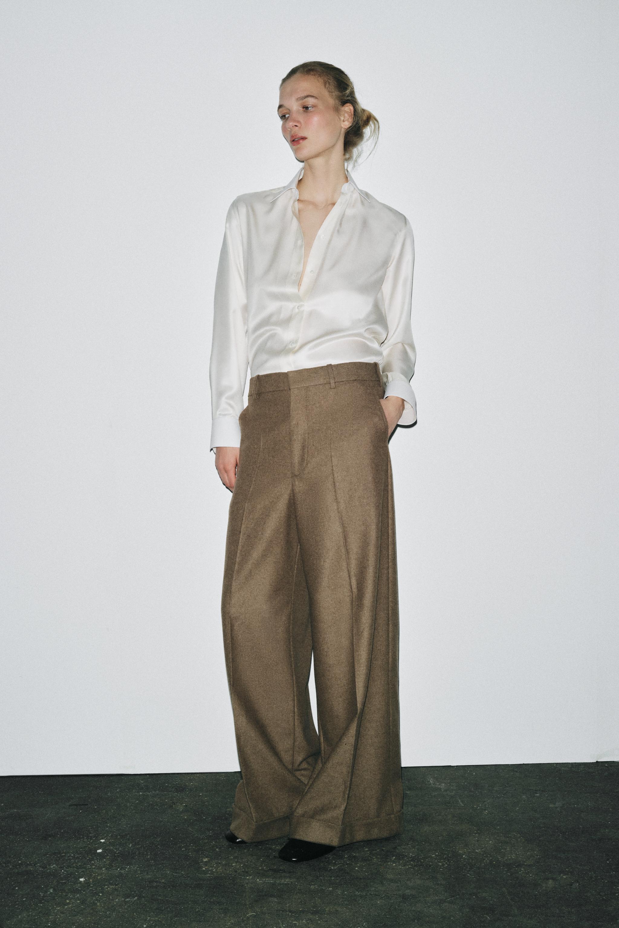 WOOL BLEND PANTS LIMITED EDITION - Light khaki | ZARA United WOOL BLEND PANTS LIMITED EDITION - Light khaki | ZARA United