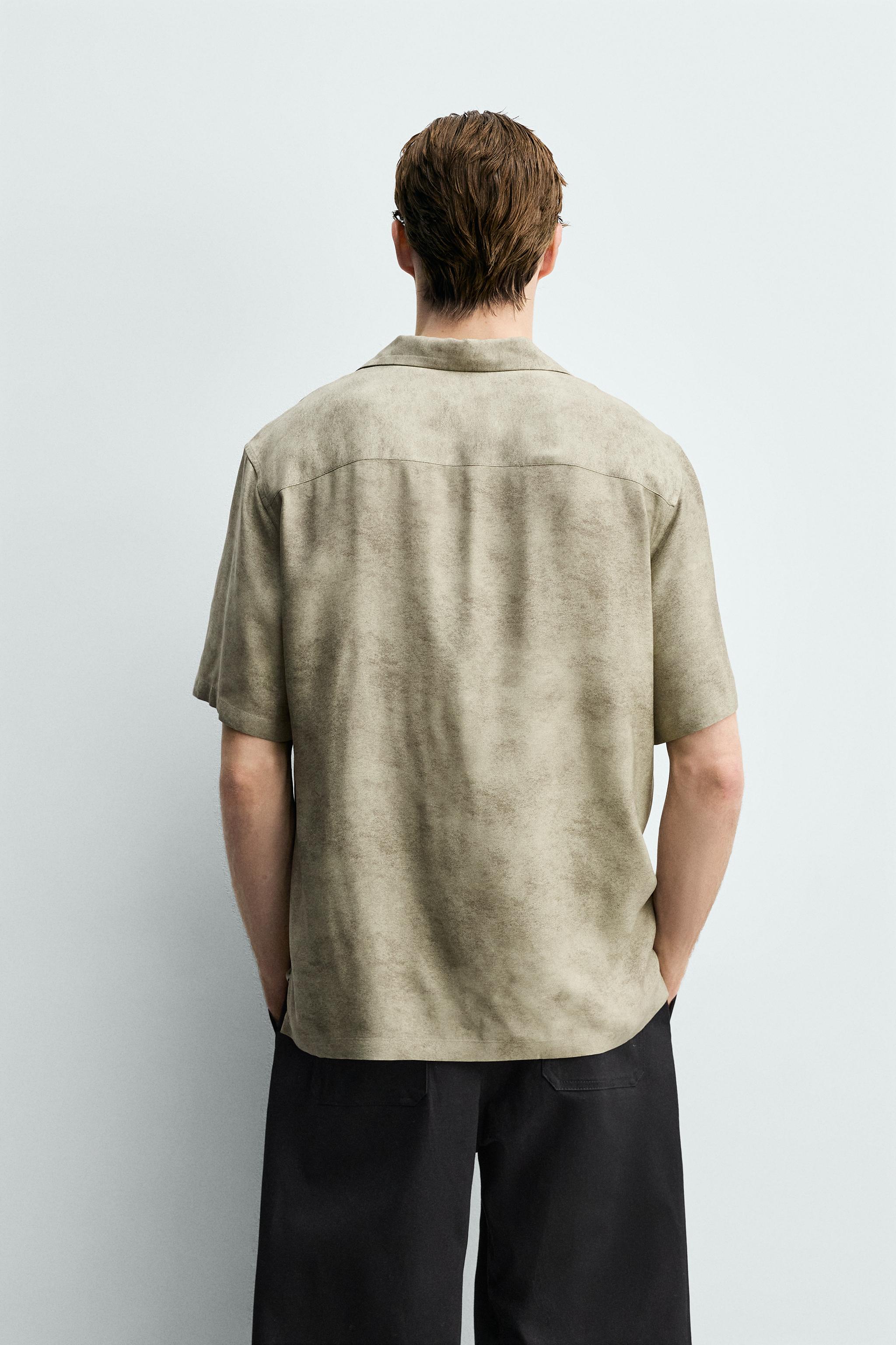 RELAXED FIT SATIN EFFECT SHIRT