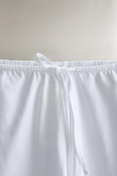 PANTALON FRONCÉ - Blanc de Zara - Image 2