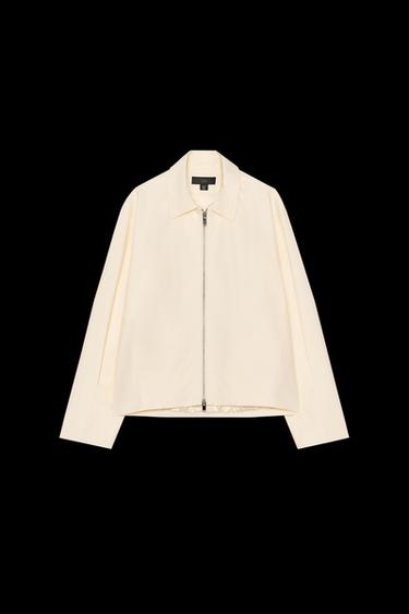 Zara ZW COLLECTION BOMBER JACKET - Vanilla - Image 0
