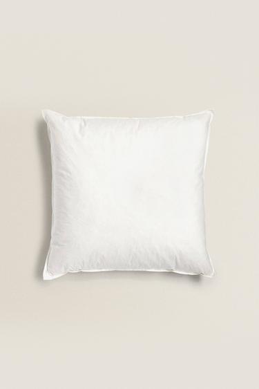 FEATHER CUSHION FILLING COTTON COVER - White by Zara - Image 2