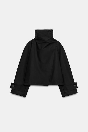 ZW COLLECTION HIGH-NECK JACKET - Black by Zara - Image 0