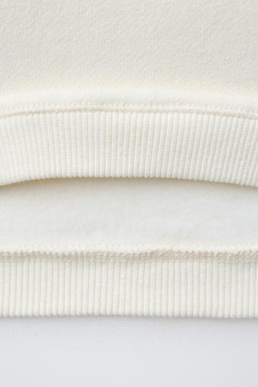 SNOOPY PEANUTS™ TERRY PATCH SWEATSHIRT - Light ecru by Zara - Image 3