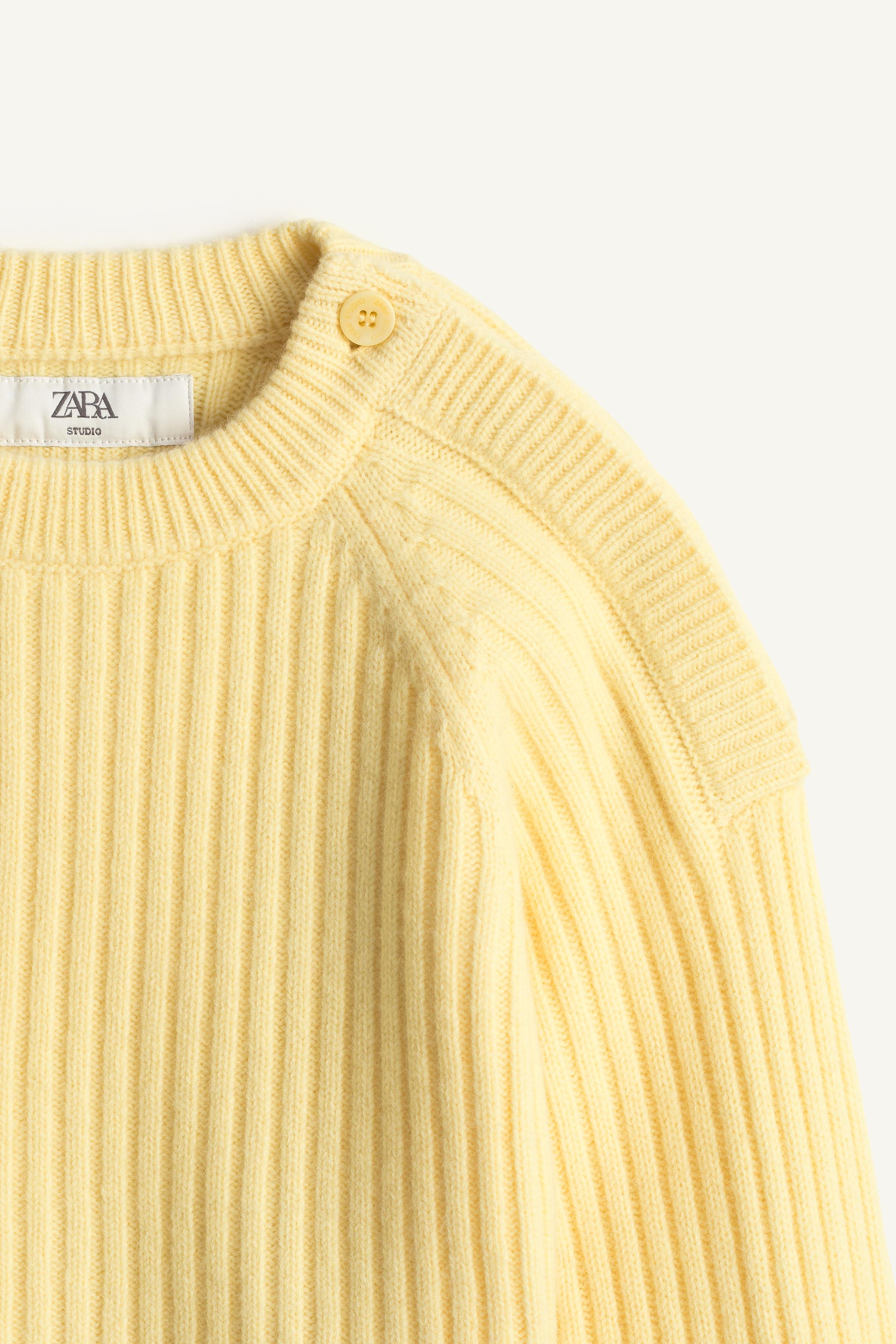 PULL 100 % LAINE CANNELÉ BOUTONS ÉDITION LIMITÉE