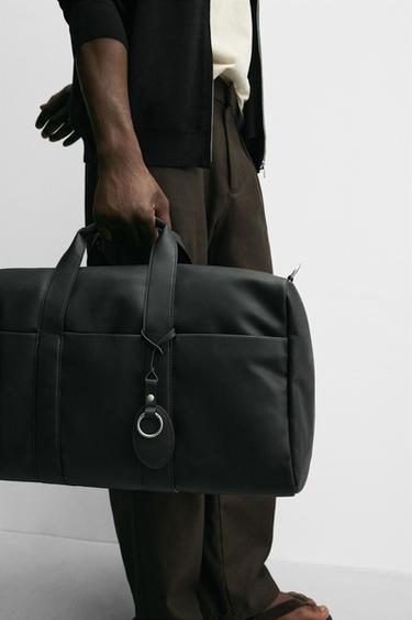 Zara PLAIN WEEKENDER BAG - Black - Image 0