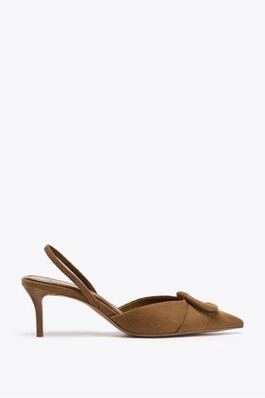 ZAPATO DESTALONADO PIEZA - Marrón de Zara