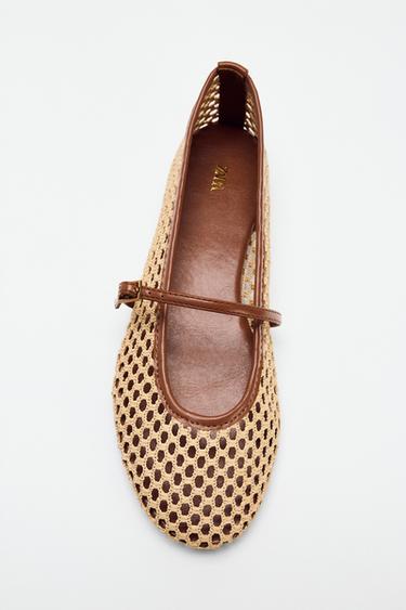 MESH BALLET FLATS - Multicoloured by Zara