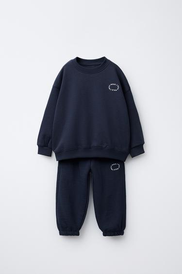 СПОРТИВНИЙ КОСТЮМ: СВІТШОТ І ДЖОГЕРИ - Pearl marl Zara