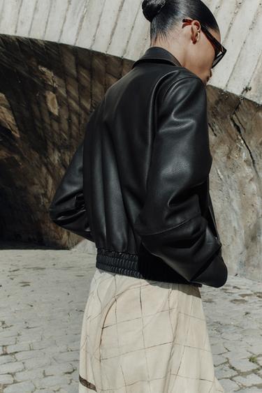 FAUX LEATHER JACKET - Black by Zara - Image 0